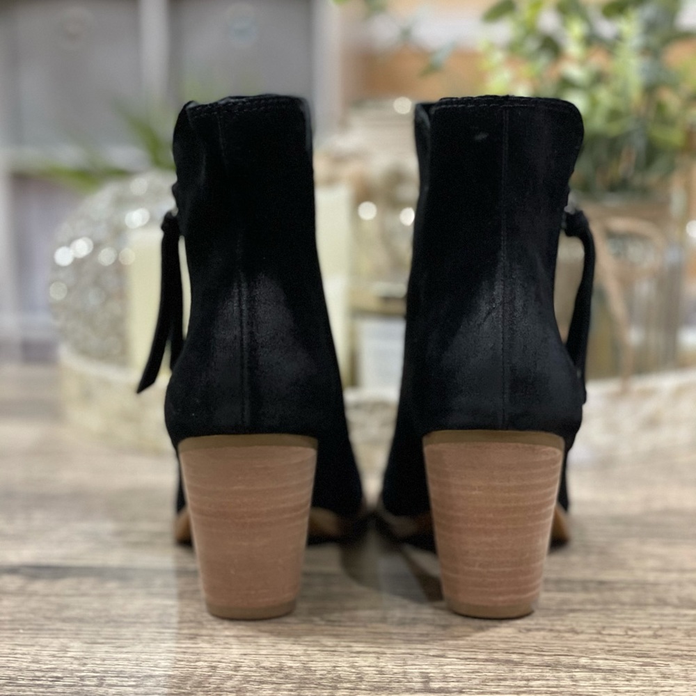 Frye Black Suede Ankle Booties - Picture 5 of 11
